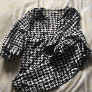 Houndstooth blouse